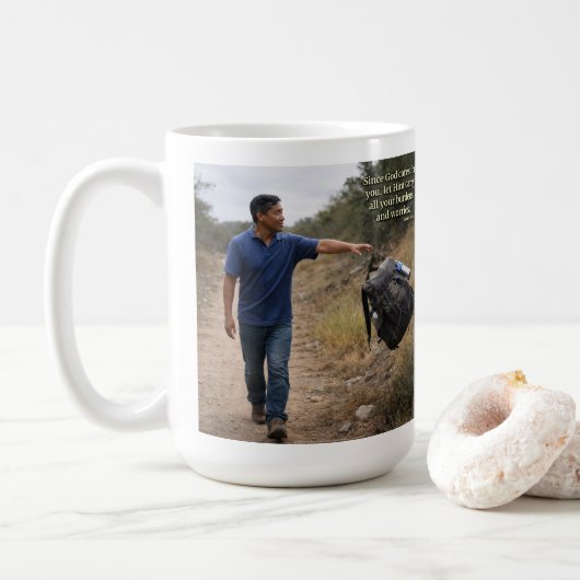 God cares for you コーヒーマグカップ (ドーナツ)