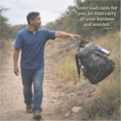 God cares for you シール (正面)