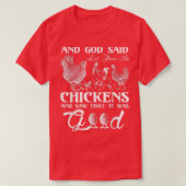 God Chicken and Me Funnyfor chicken lovers  Tシャツ (デザイン正面)
