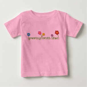 God Christianベビーティーで成長 ベビーTシャツ