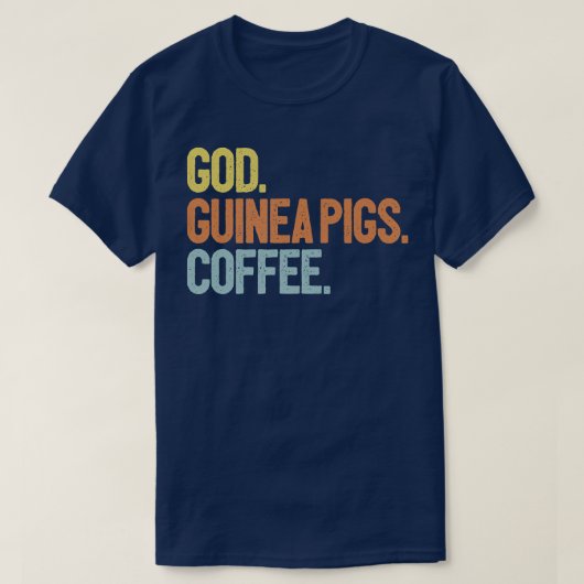 God Coffee Guinea Pigs Premium Tシャツ (デザイン正面)