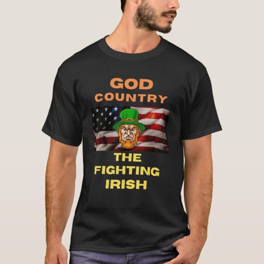 God Country The Fighting Irish Tシャツ (正面)