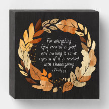 God Created Good | Thanksgiving Wreath | Neutrals