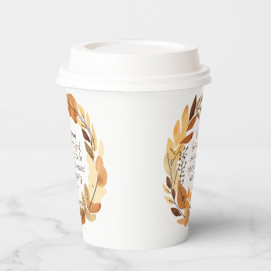 God Created Good | Thanksgiving Wreath | Neutrals 紙コップ (左)