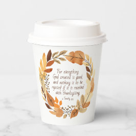 God Created Good | Thanksgiving Wreath | Neutrals 紙コップ