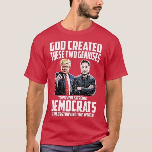 God Created These Two Geniuses (2) Tシャツ (正面)
