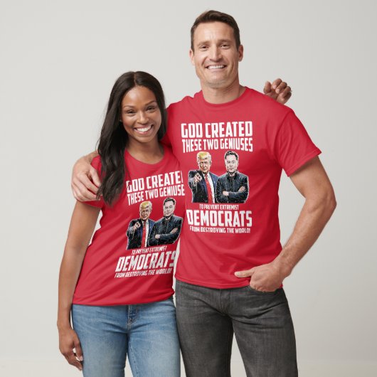 God Created These Two Geniuses (2) Tシャツ (ユニセックス)