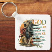 God Designed Me... キーホルダー (正面)