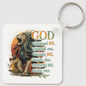 God Designed Me... キーホルダー (裏面)