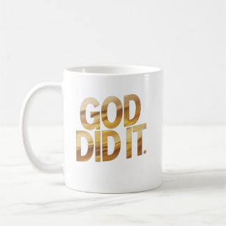 God Did It – Faith-Inspired Christian Coffe Mug コーヒーマグカップ