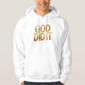 God Did It – Faith-Inspired Christian hoodie パーカ (正面)