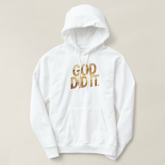 God Did It – Faith-Inspired Christian hoodie パーカ (デザイン正面)