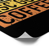 God Disc Golf Coffee Jesus Frisbee Disc Golfer  ポスター (角)