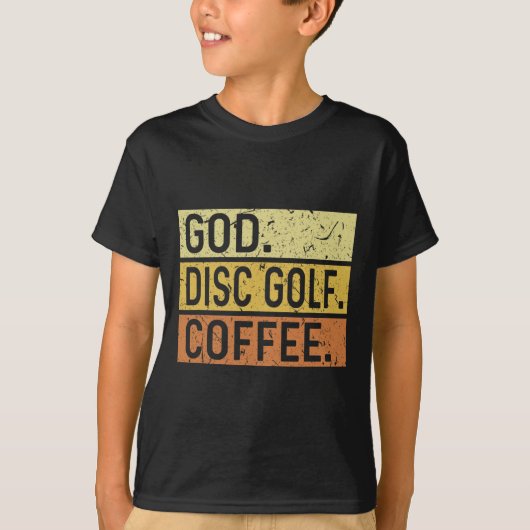 God Disc Golf Coffee Jesus Frisbee Disc Golfer  Tシャツ (正面)