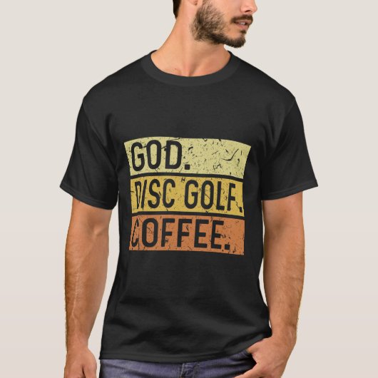 God Disc Golf Coffee Jesus Frisbee Disc Golfer  Tシャツ (正面)