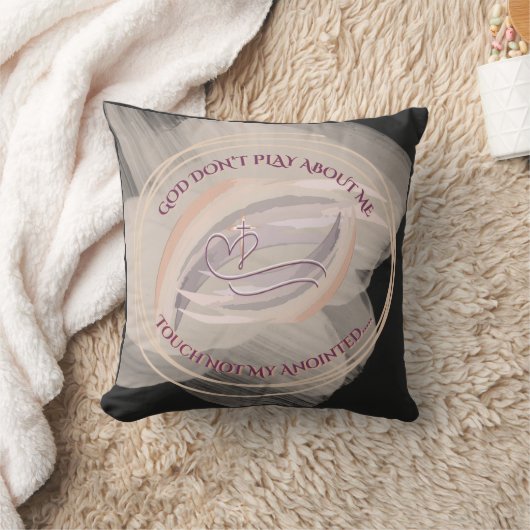 God Don't Play About Me Throw Pillow  クッション (ブランケット)