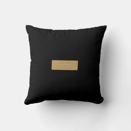 God Don't Play About Me Throw Pillow  クッション (裏面)
