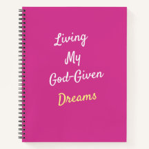 God-Dreams 与え Spiral Notebook Journal