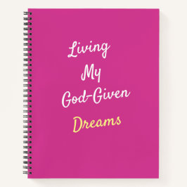 God-Dreams 与え Spiral Notebook Journal ノートブック