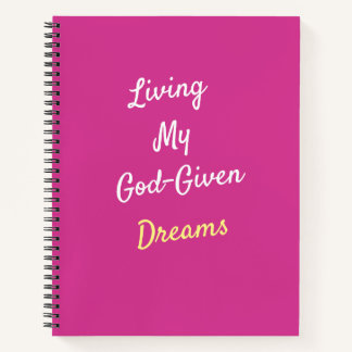 God-Dreams 与え Spiral Notebook Journal ノートブック
