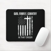 God Family Country In That Order Patriotic Christi マウスパッド (マウス)