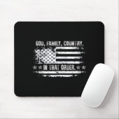 God Family Country Patriotic Faith Pride Usa For S マウスパッド (マウス)