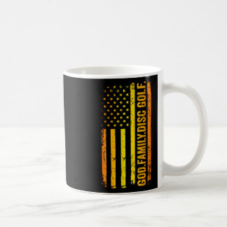 God Family Disc Golf Us American Flag Father's Day コーヒーマグカップ