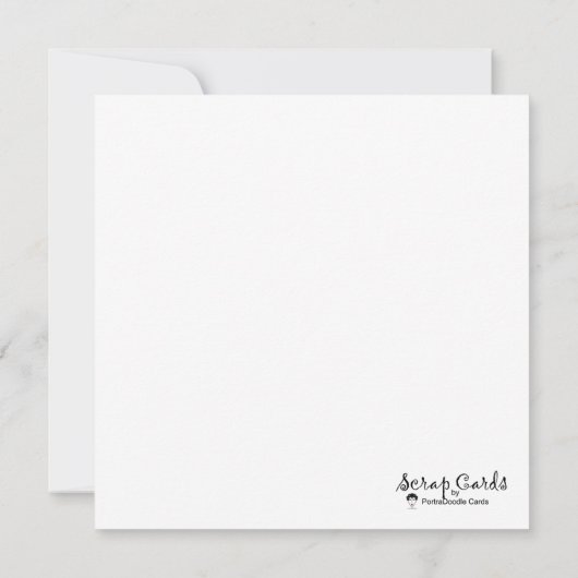 God Flat Greeting Cardの子 (裏面)