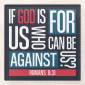 God for us ガラスコースター (正面)