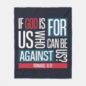 God for us フリースブランケット (正面)