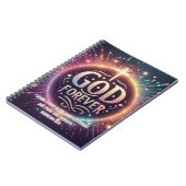 God foreverスパイラルフォトノートブック ノートブック (左側)