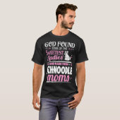 God Found Sweetest Ladies Made Them Schnoodle Moms Tシャツ (正面フル)