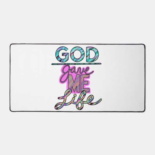 GOD Gave Me Life Mouse Pad デスクマット (正面)