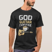 God Guitar CoffeeとJesus Guitarist Coffee Tシャツ (正面)