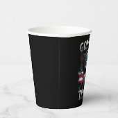 God Gunsとトランプ・イーグル・アメリカ国旗のヴィンテージ 紙コップ (右)