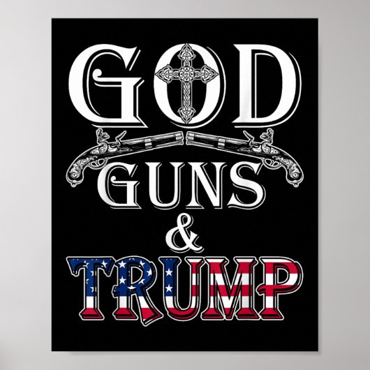 God GunsとTrump Shirt第2改正Tシャツ ポスター (正面)