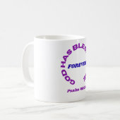 God Has Blessed Me Forever Mug コーヒーマグカップ (正面左)