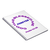 God Has Blessed Me Forever Notebook ノートブック (右側)