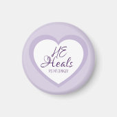 God Heals the Brokenhearted Light Purple Comfort マグネット (正面)