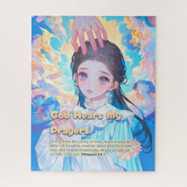God Hears My Prayers - Christian Retro Anime ジグソーパズル