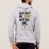 God Help Me, Zero! メンズジップアップパーカー パーカ (裏面)