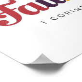 God is Faithful 1 Corinthians 10:13 Biblical Verse ポスター (角)