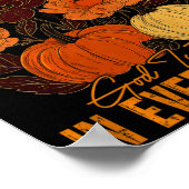 God Is Faithful In Every Season Christian Fall Boh ポスター (角)