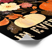 God Is Faithful In Every Season Floral Fall Christ ポスター (角)