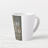 GOD IS GOOD | キリスト教 カフェラテマグ (右アングル)