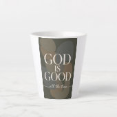 GOD IS GOOD | キリスト教 カフェラテマグ (正面)