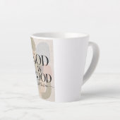 GOD IS GOOD | キリスト教 カフェラテマグ (右アングル)