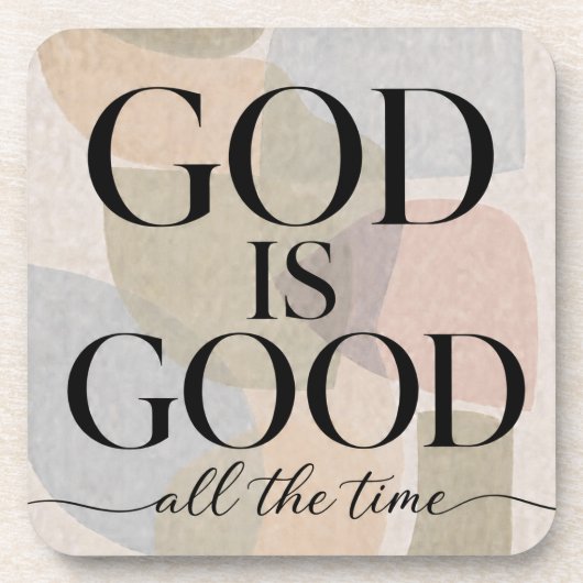GOD IS GOOD | キリスト教 コースター (正面)