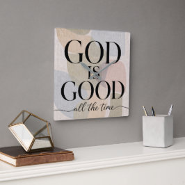 GOD IS GOOD | キリスト教 スクエア壁時計