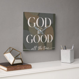 GOD IS GOOD | キリスト教 スクエア壁時計